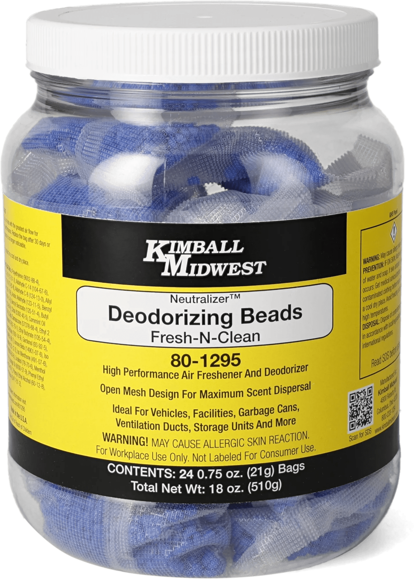 Neutralizer™ Fresh-N-Clean Deodorizing Beads - 24 - 1 oz. Bags - Single Pack