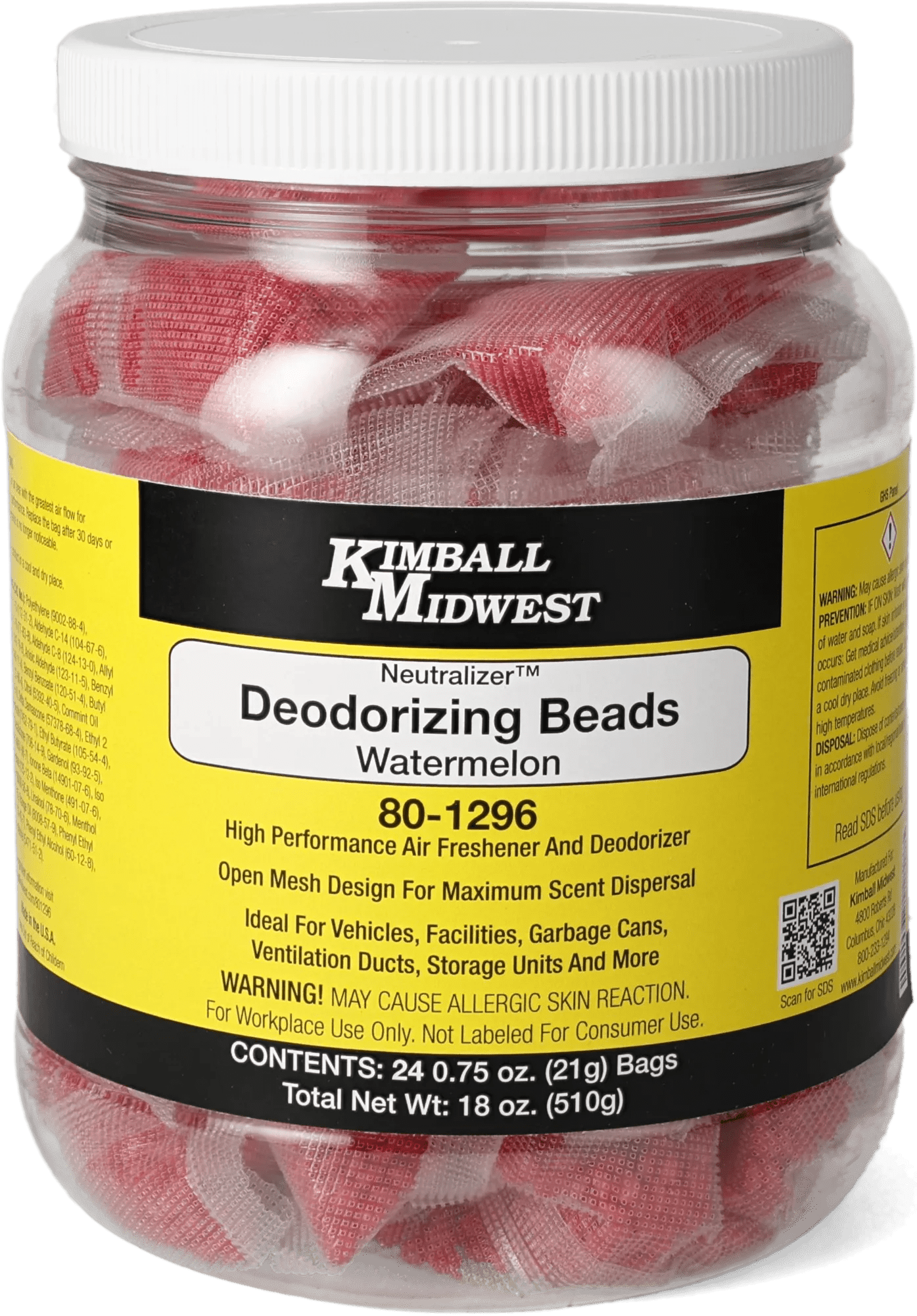 Neutralizer™ Watermelon Deodorizing Beads - 24 - 1 oz. Bags - Single Pack
