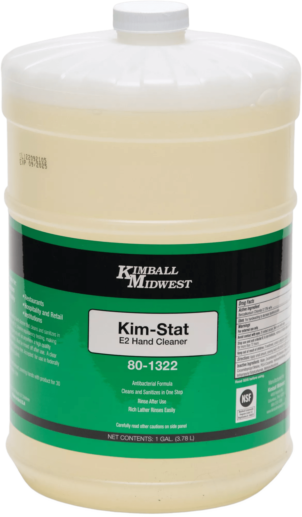 Kim-Stat™ E2 Sanitizing Hand Cleaner - 1 gal - Bulk