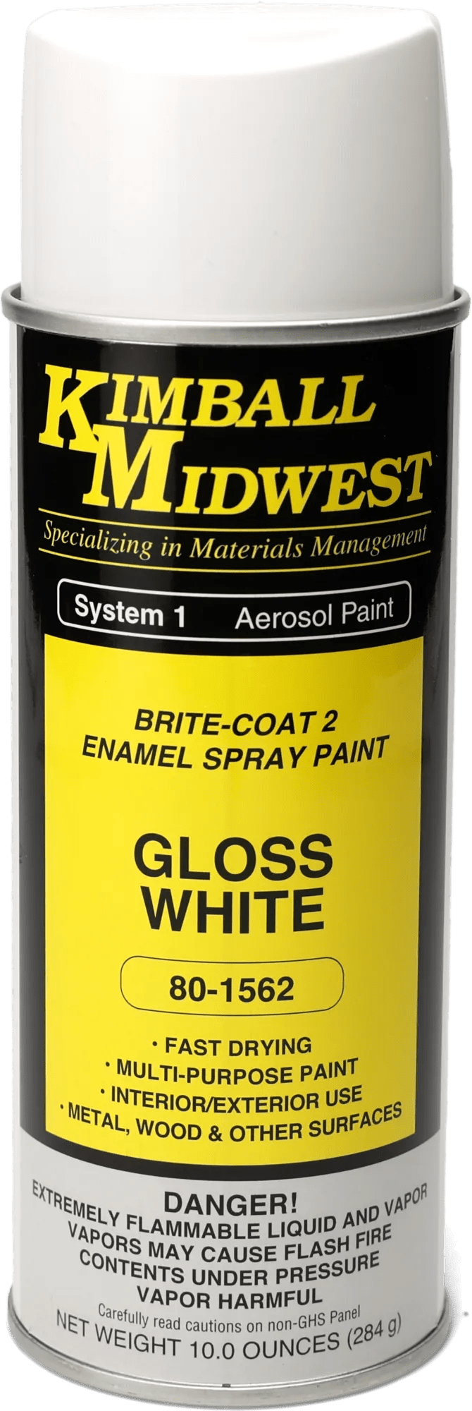 Gloss White Brite-Coat 2 Enamel Spray Paint - 16 oz. Can - 12 Pack