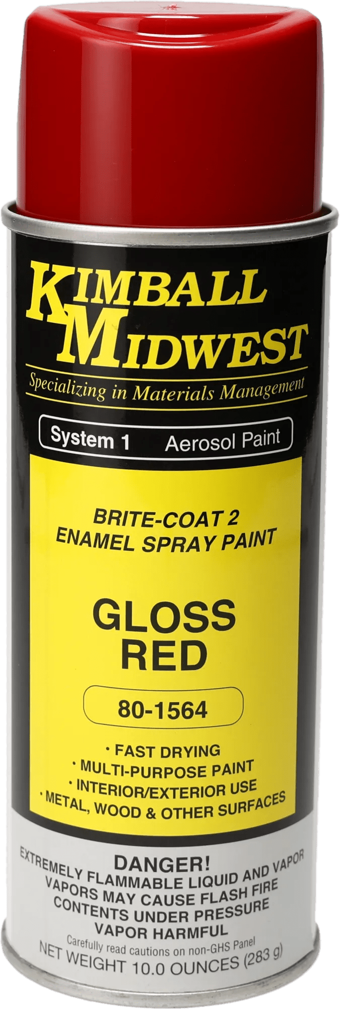Gloss Red Brite-Coat 2 Enamel Spray Paint - 16 oz. Can - Case - 12 Pack