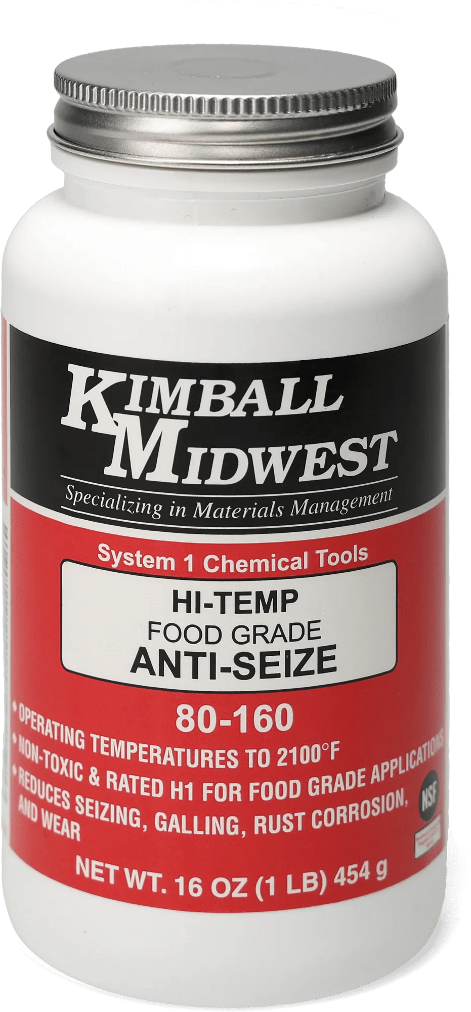 Hi-Temp Food Grade Anti-Seize - 16 oz. Brush Top Can
