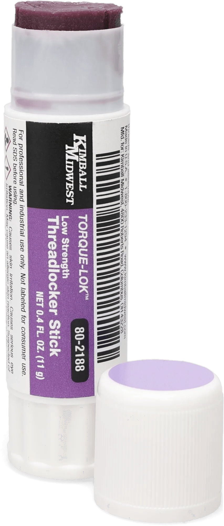Torque-Lok™ Low Strength Purple Formula Threadlocker - .39 oz. Stick