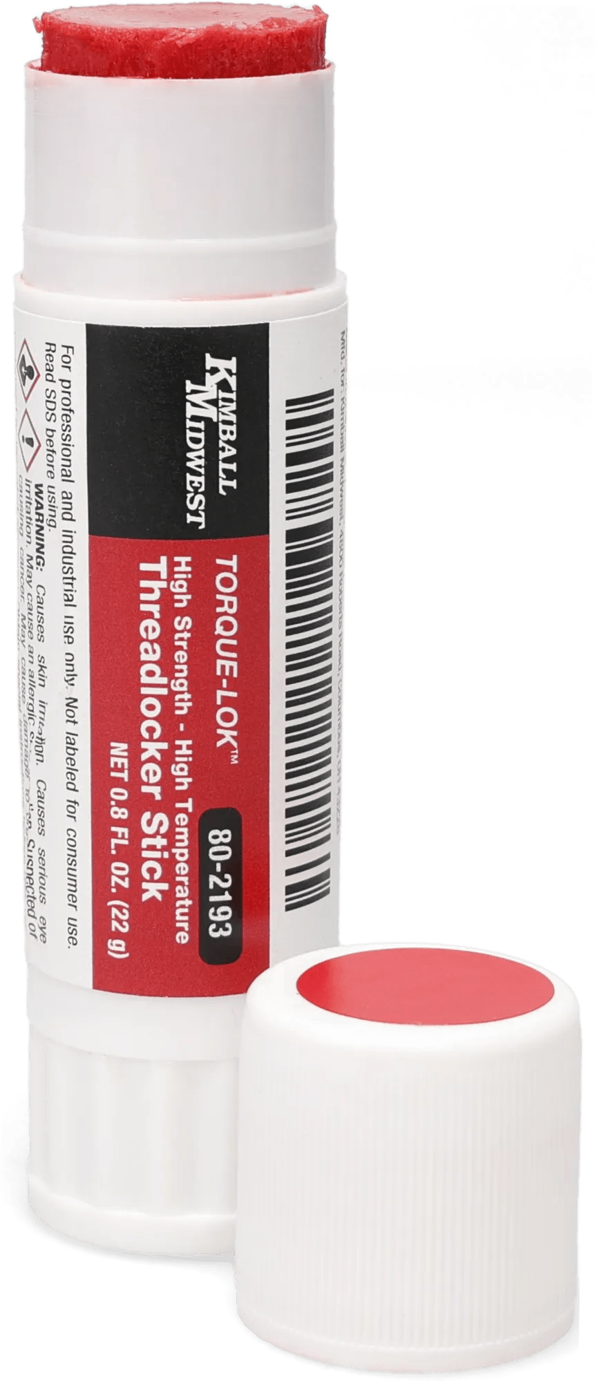 Torque-Lok™ High Strength, High Temperature Red Formula Threadlocker - .78 oz. Stick - 10 Pack