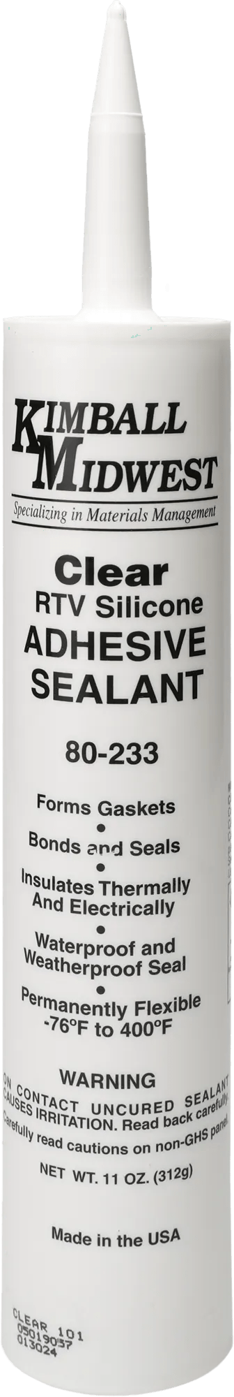 Clear RTV Silicone Adhesive Sealant - 11 oz. Tube
