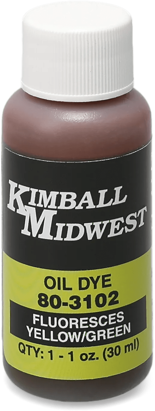 Multi-Purpose Oil Fluorescent Leak Detection Dye 1 oz. Bottle - 6 Pack