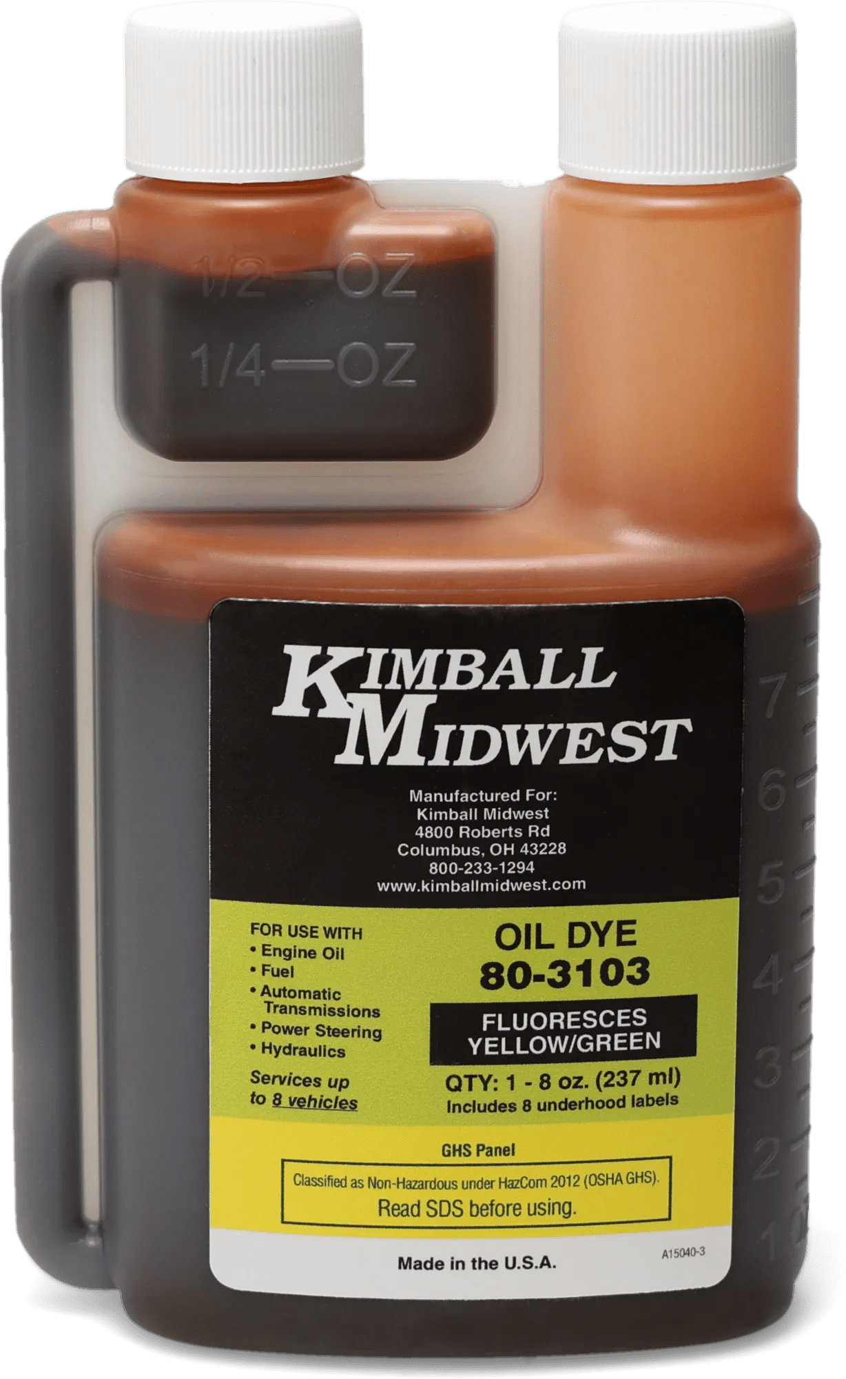 Multi-Purpose Oil Fluorescent Leak Detection Dye oz. Bottle