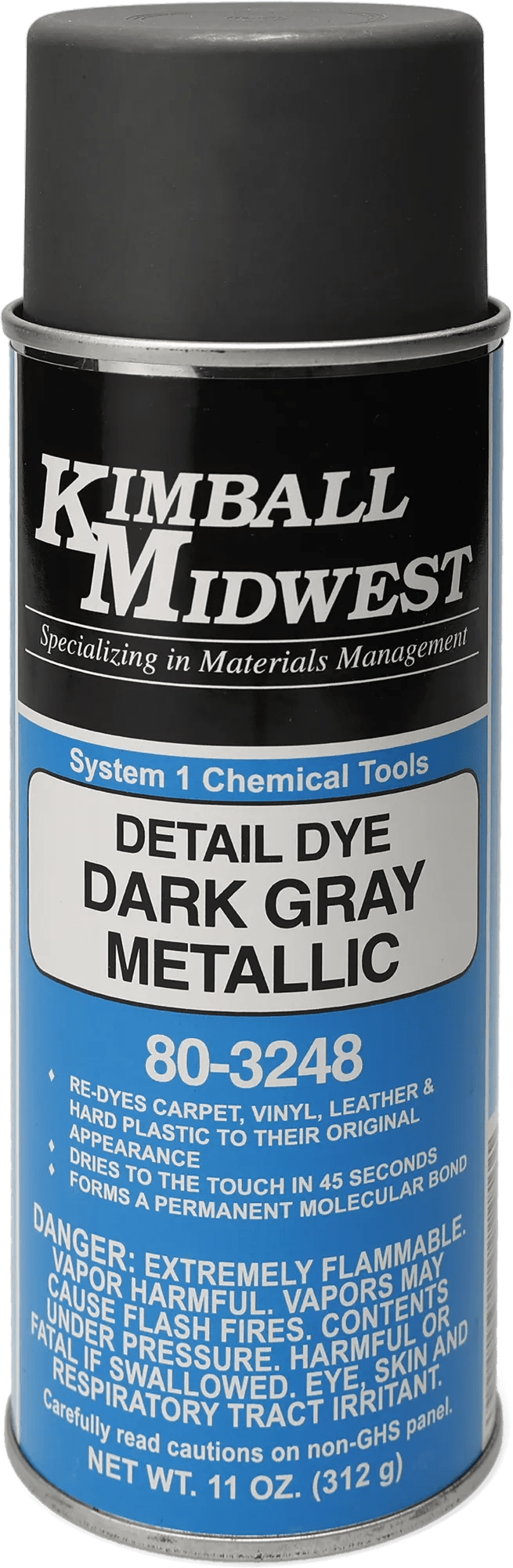 Dark Gray Metallic Detail Dye 16 oz. Can - 12 Pack