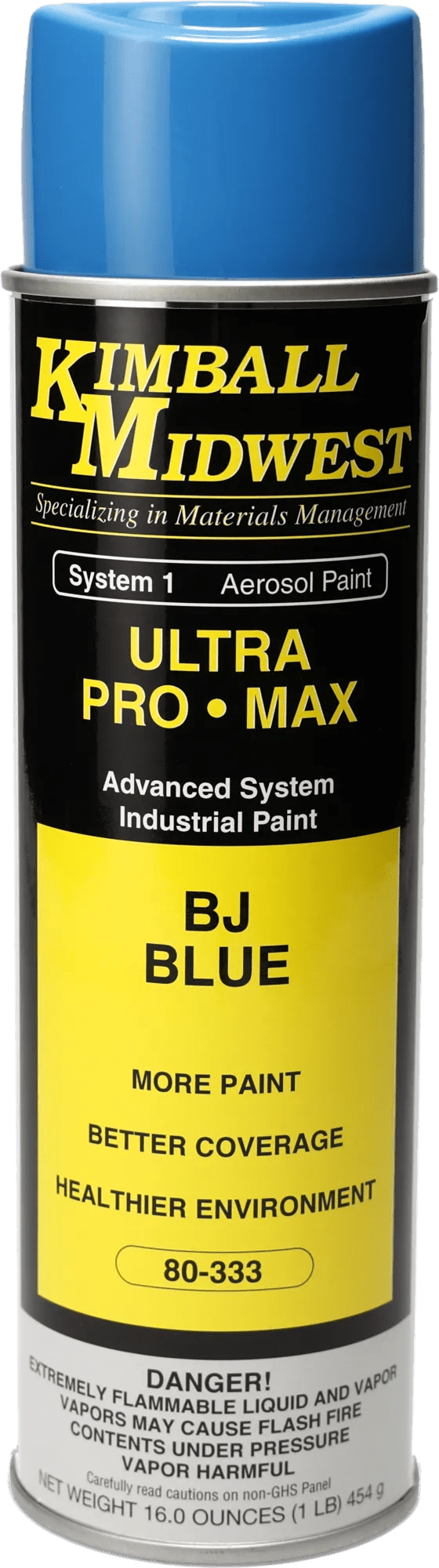 BJS Blue Ultra Pro•Max Oil-Based Enamel Spray Paint - 20 oz. Can - Case