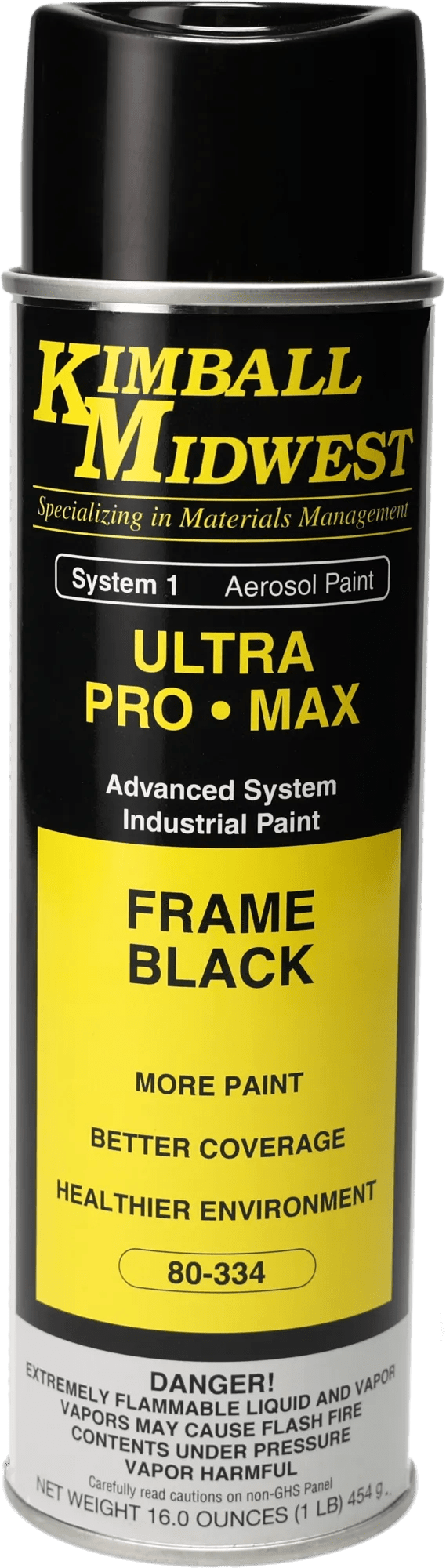 Frame Black Ultra Pro•Max Weather-Resistant Enamel Spray Paint - 20 oz. Can - Case