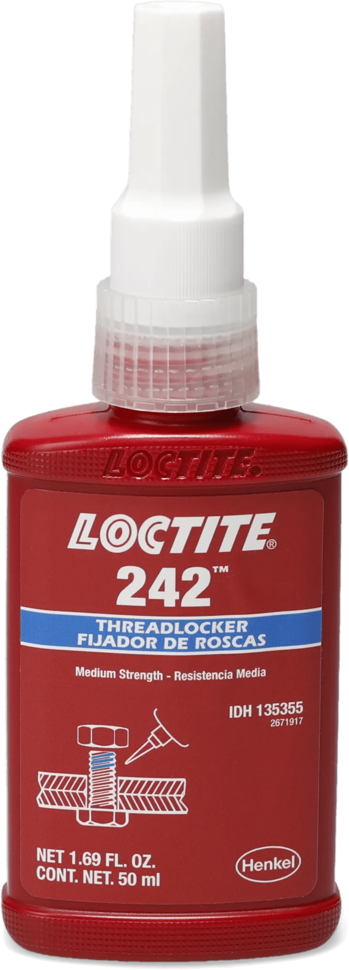 #242 Medium Strength Threadlocker - 50 mL Bottle