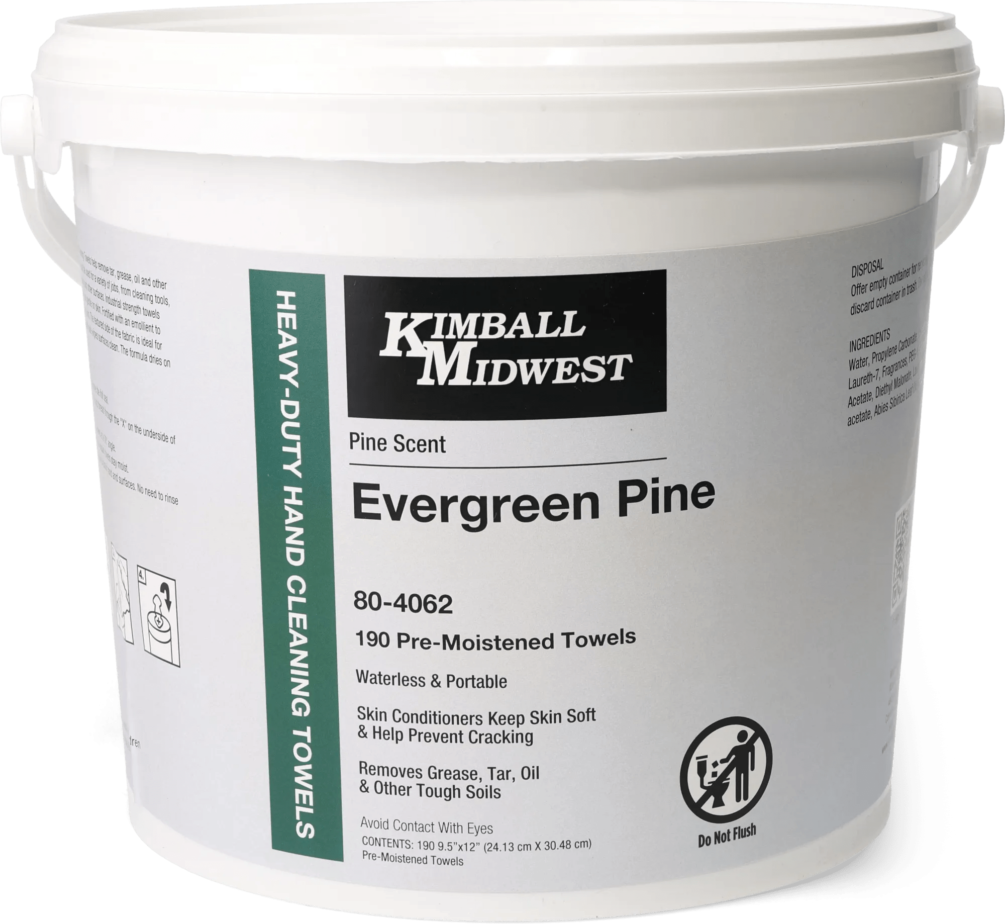 Evergreen Pine Hand Cleaning Towels - 190 Count