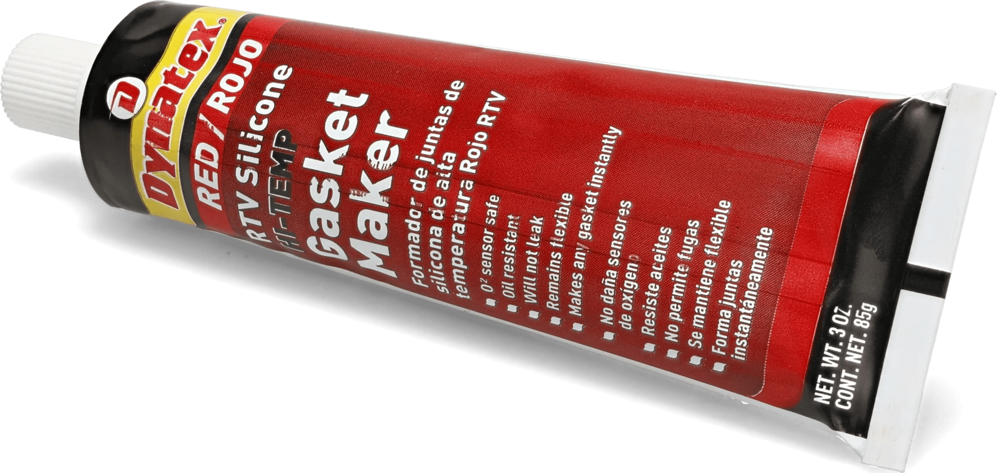 Dynatex Red RTV Silicone Gasket Maker and Sealant