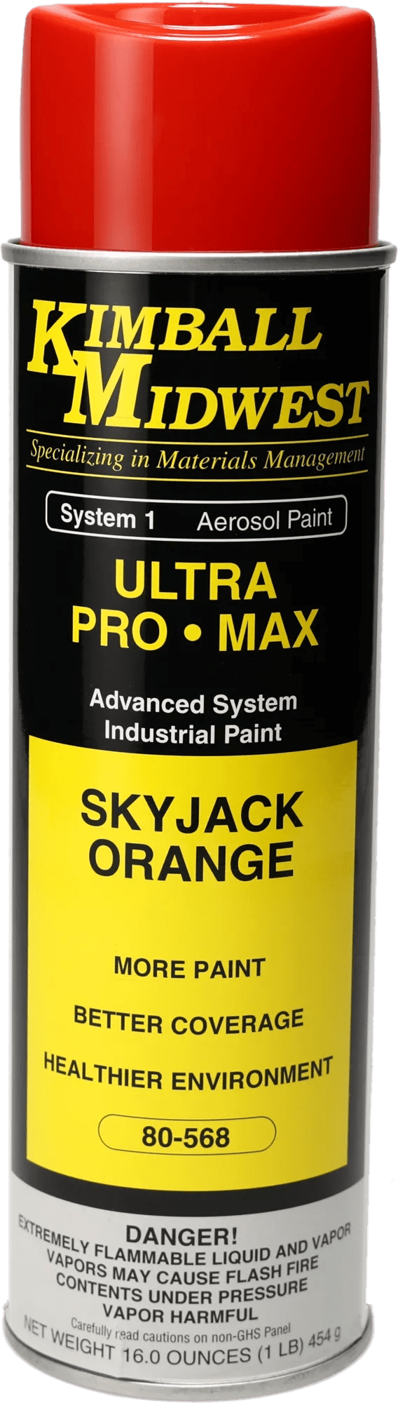 SJ Orange Ultra Pro•Max Oil-Based Enamel Spray Paint - 20 oz. Can