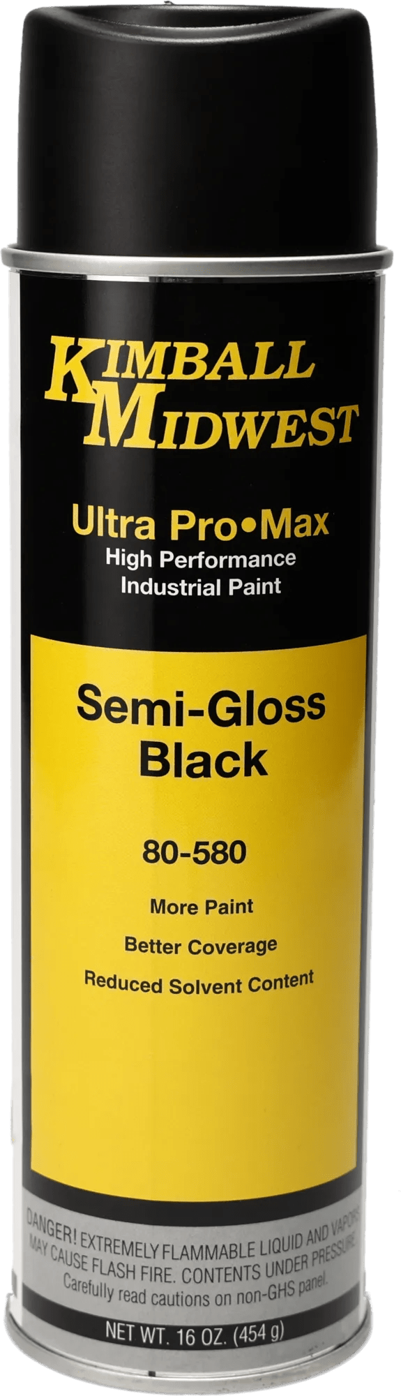 Semi-Gloss Black Ultra Pro•Max Oil-Based Enamel Spray Paint - 20 oz. Can - 12 Pack
