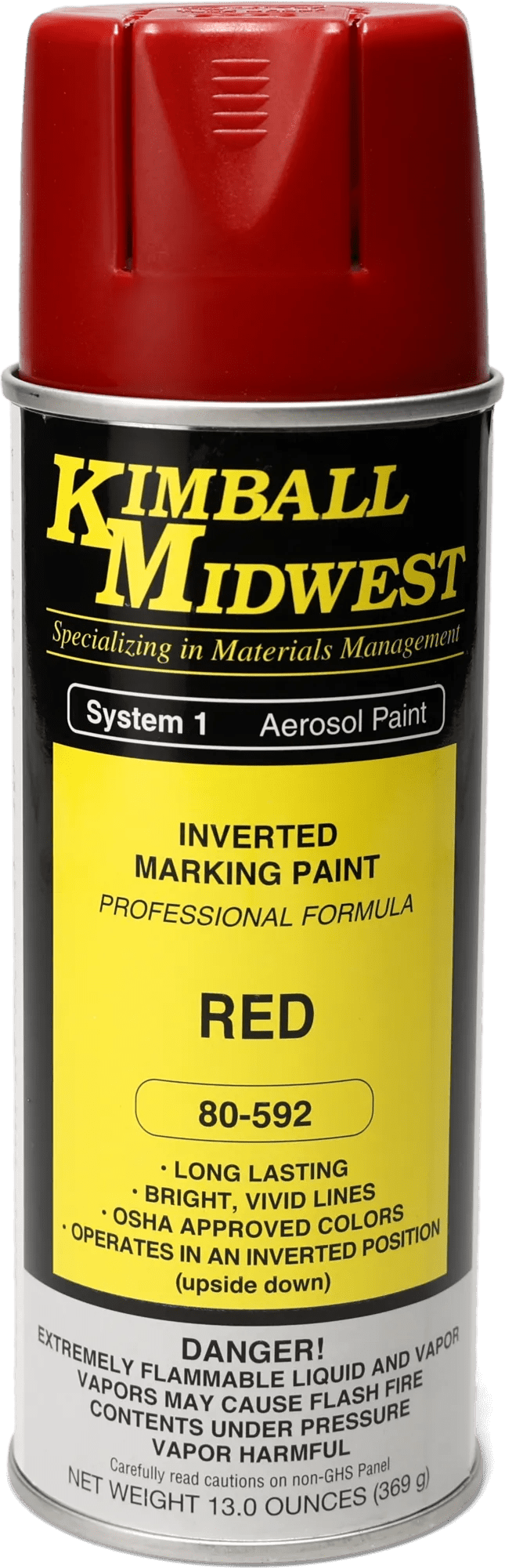 Red Inverted Marking System Water-Based Paint - 16 oz. Can