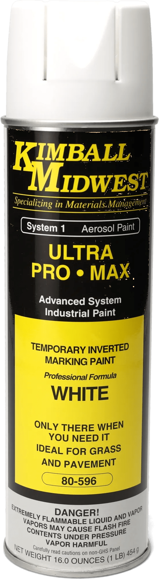 White Inverted Temporary Marking System Water-Based Paint - 20 oz. Can