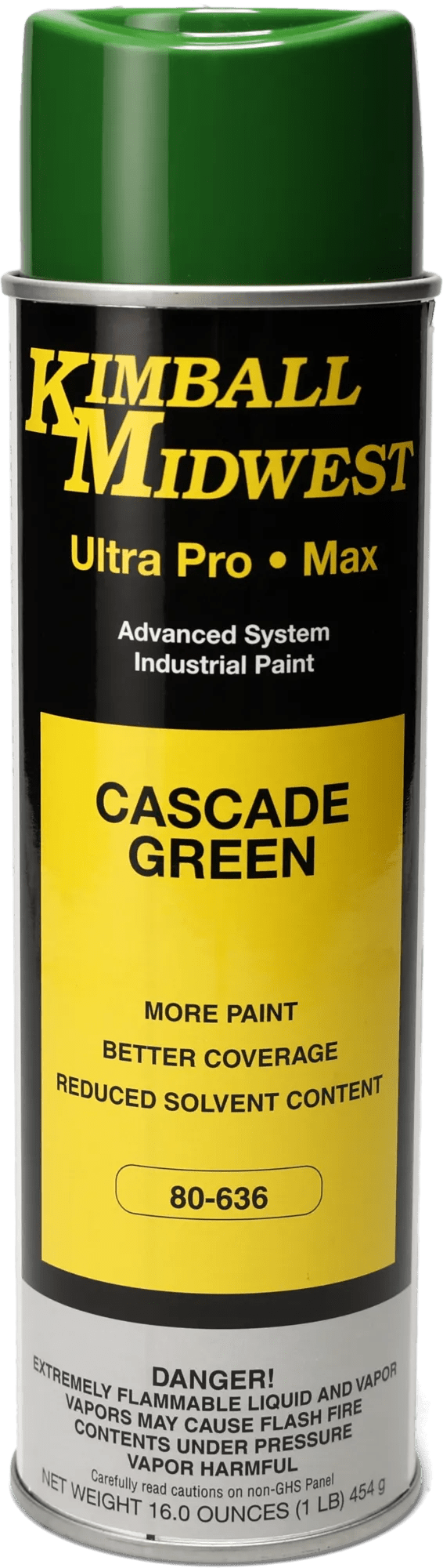 Cascade Green Ultra Pro•Max Oil-Based Enamel Spray Paint - 20 oz. Can - 12 Pack