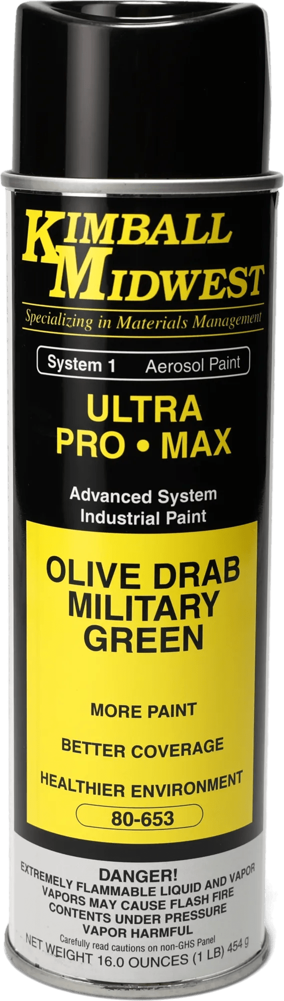 Olive Drab Ultra Pro•Max Oil-Based Enamel Spray Paint - 20 oz. Can - Case - 12 Pack