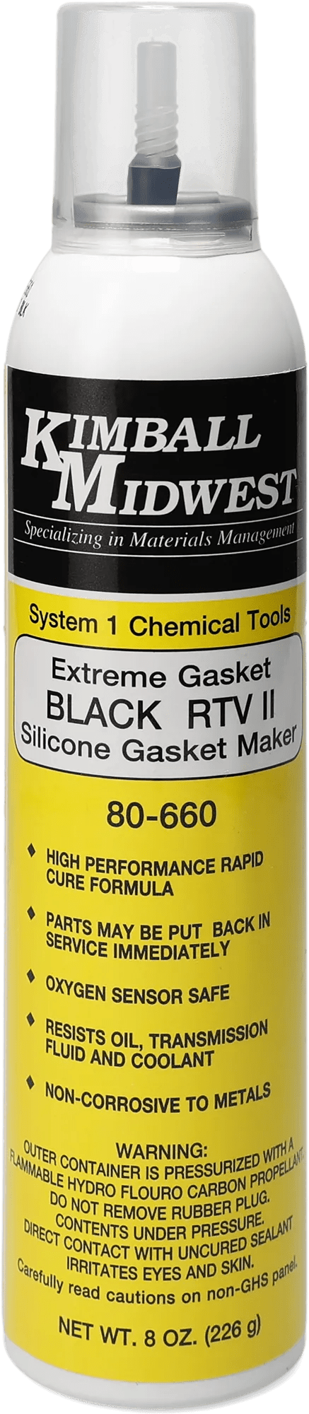 Black Extreme Gasket RTV II Silicone Gasket Maker - 8 oz.