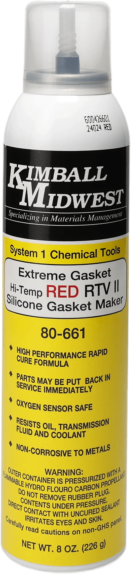 Hi-Temp Red Extreme Gasket RTV II Silicone Gasket Maker - 8 oz.