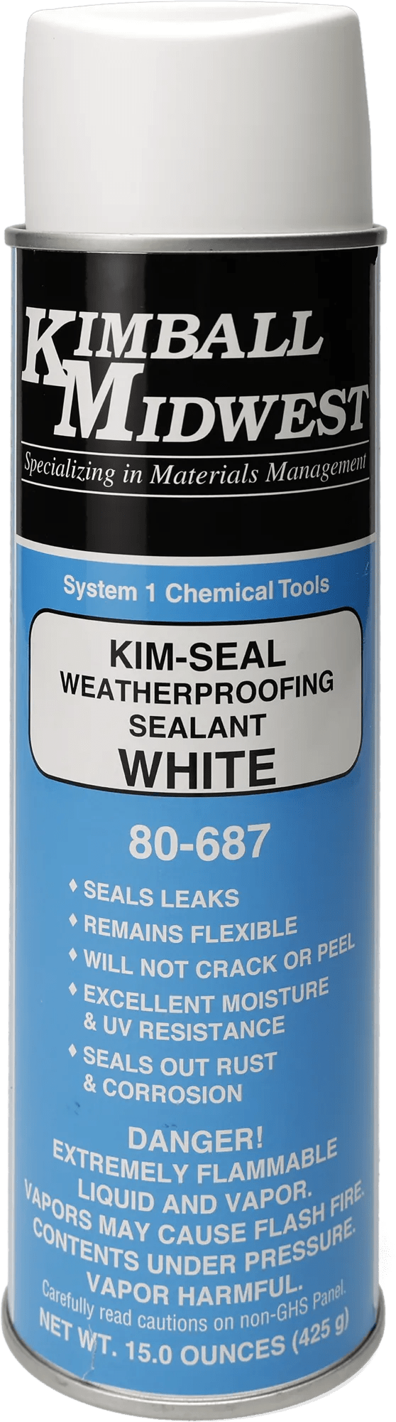 White Kim-Seal Weatherproofing Sealant - 20 oz. Can