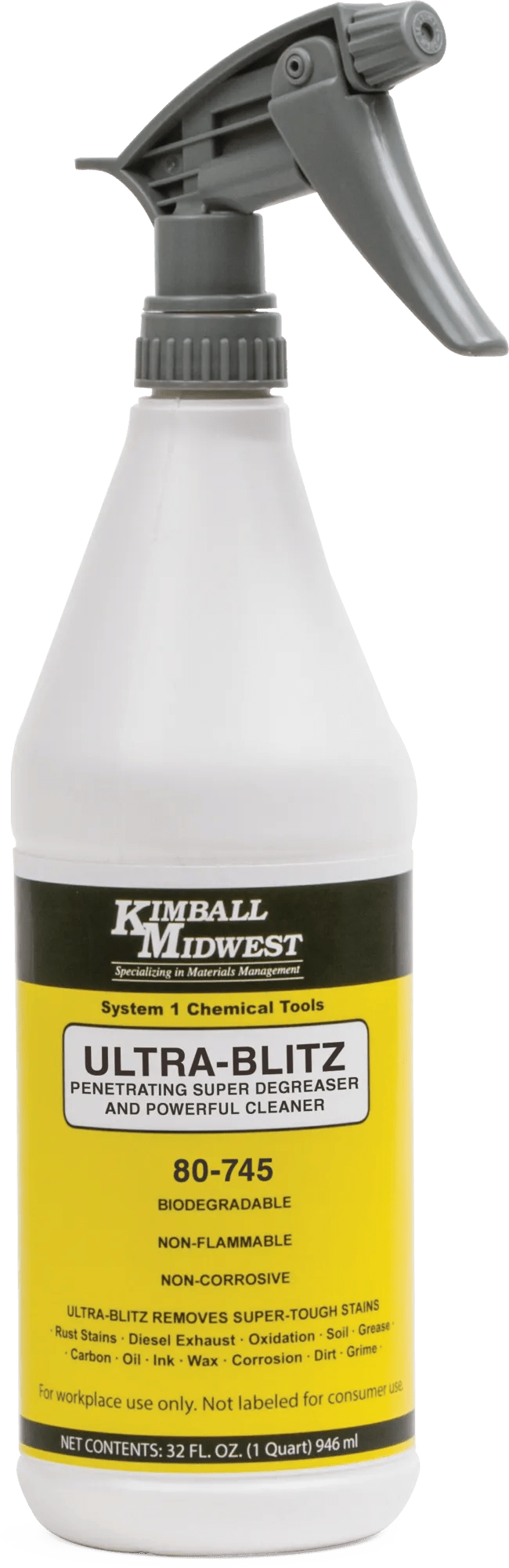 Ultra-Blitz Ultra-Strength Cleaner - One Quart Spray Bottle with Trigger Sprayer