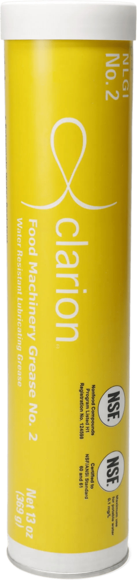 Clarion Food Machinery Grade Grease, No. 2 - 13 oz. Cartridge