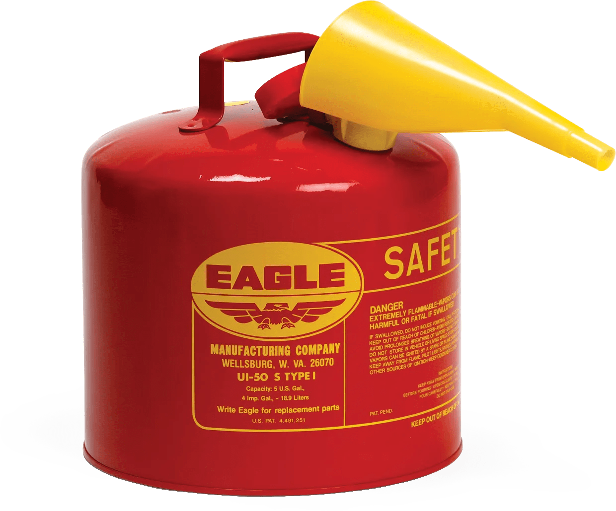 5 Gal. Type 1 Safety Can w/ Funnel