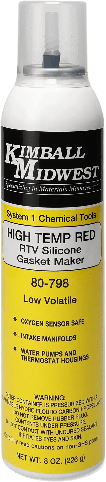 High Temp Red RTV Silicone Gasket Maker & Sealant - 8 oz. Can