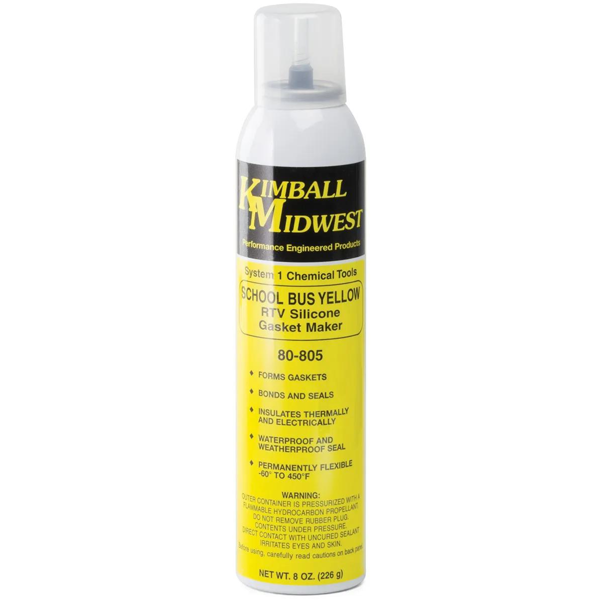 School Bus Yellow RTV Silicone Gasket Maker & Sealant - 8 oz. Can