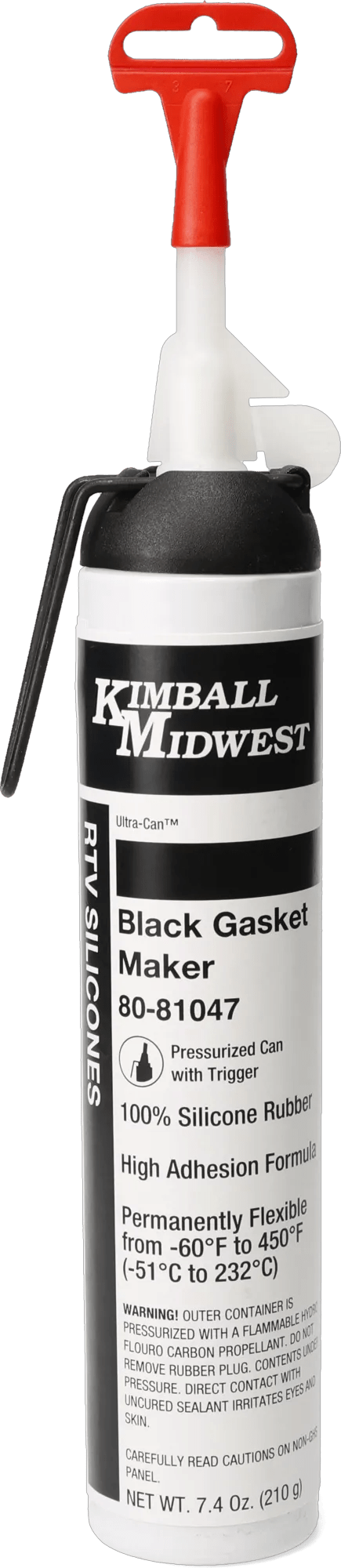 Black RTV Original Formula Silicone Gasket Maker & Sealant - 7.4 oz. Pressurized Trigger Can