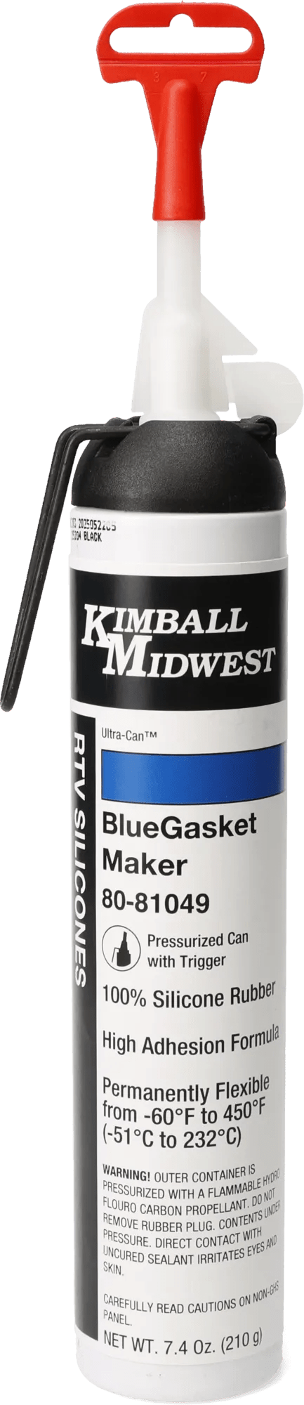 Blue RTV Original Formula Silicone Gasket Maker & Sealant - 7.4 oz. Pressurized Trigger Can