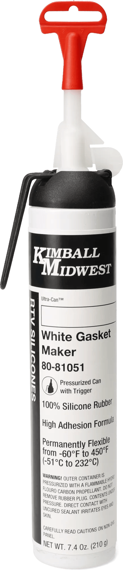 White RTV Original Formula Silicone Gasket Maker & Sealant - 7.4 oz. Pressurized Trigger Can - 12 Pack