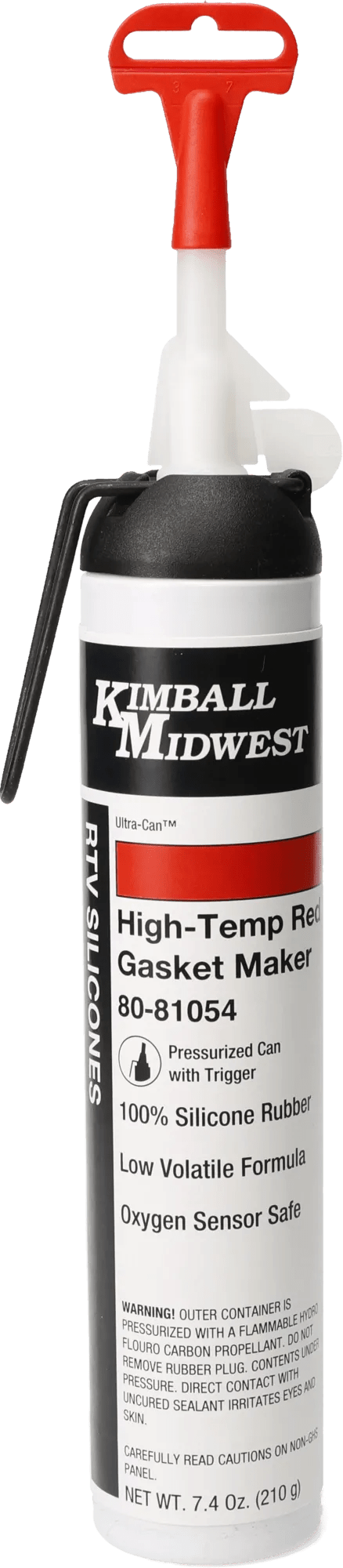 High Temp Red RTV Low Volatile Original Formula Silicone Gasket Maker & Sealant - 7.4 oz. Pressurized Trigger Can