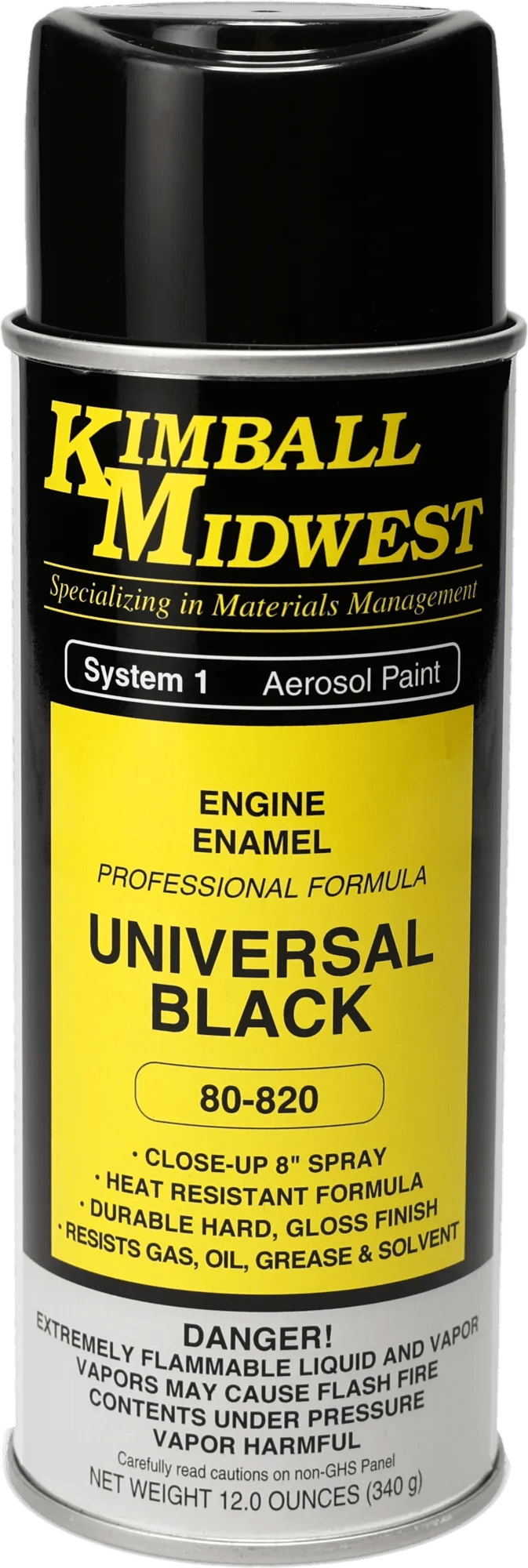 Universal Black Engine Oil-Based Enamel Spray Paint