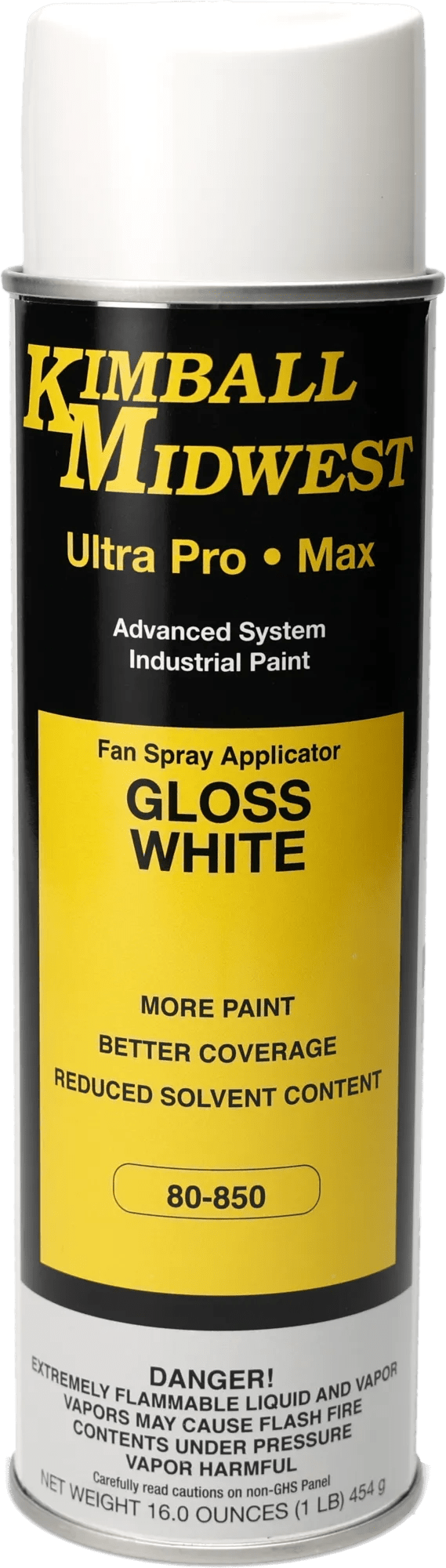 Gloss White Ultra Pro•Max Oil-Based Enamel Spray Paint w/ Fan Spray - 20 oz. Can