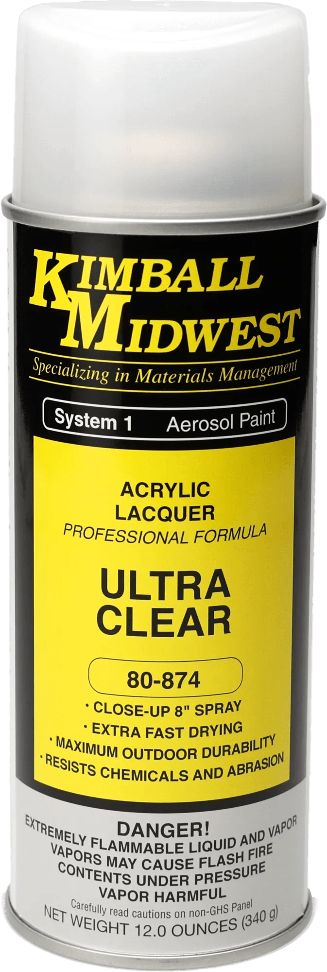 Ultra Clear Spray-On Acrylic Lacquer - 16 oz. Can - Case - 12 Pack