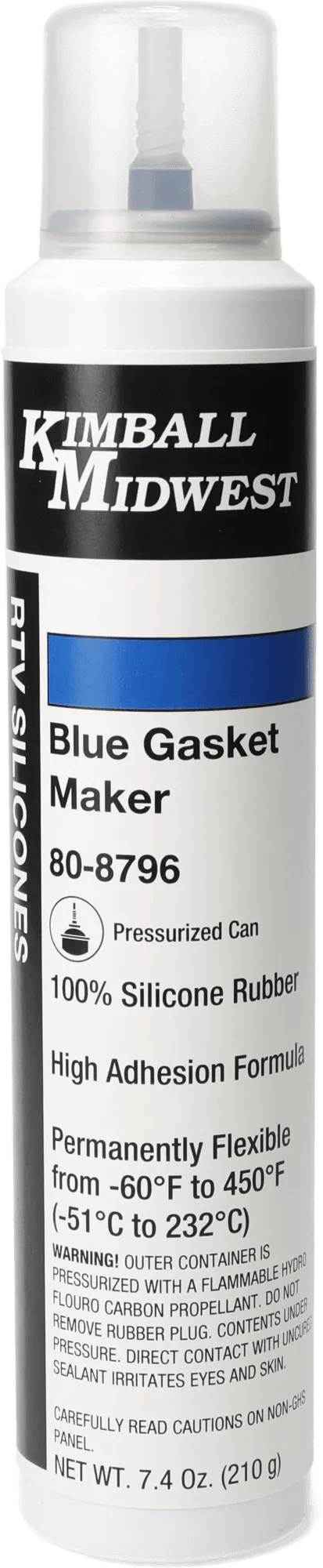 Blue RTV Original Formula Silicone Gasket Maker & Sealant - 7.4 oz. Pressurized Can