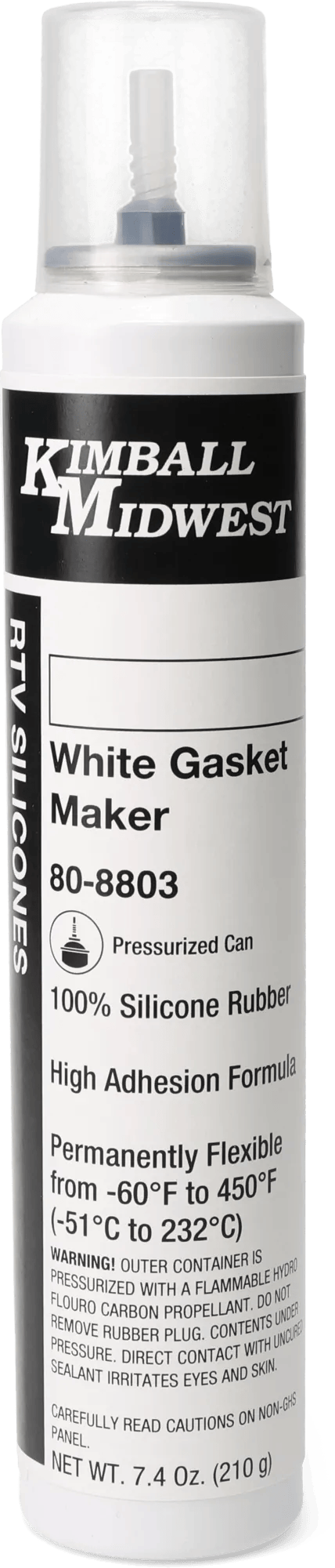 White RTV Original Formula Silicone Gasket Maker & Sealant - 7.4 oz. Pressurized Can