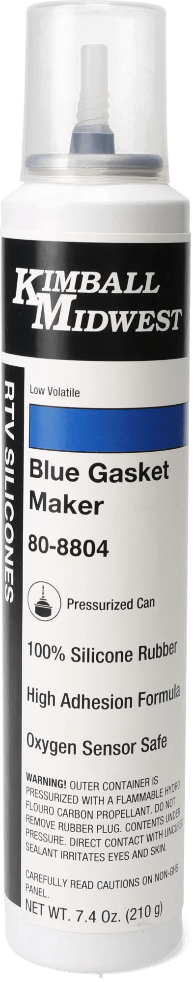 Blue RTV Low Volatile Original Formula Silicone Gasket Maker & Sealant - 7.4 oz. Pressurized Can - 12 Pack