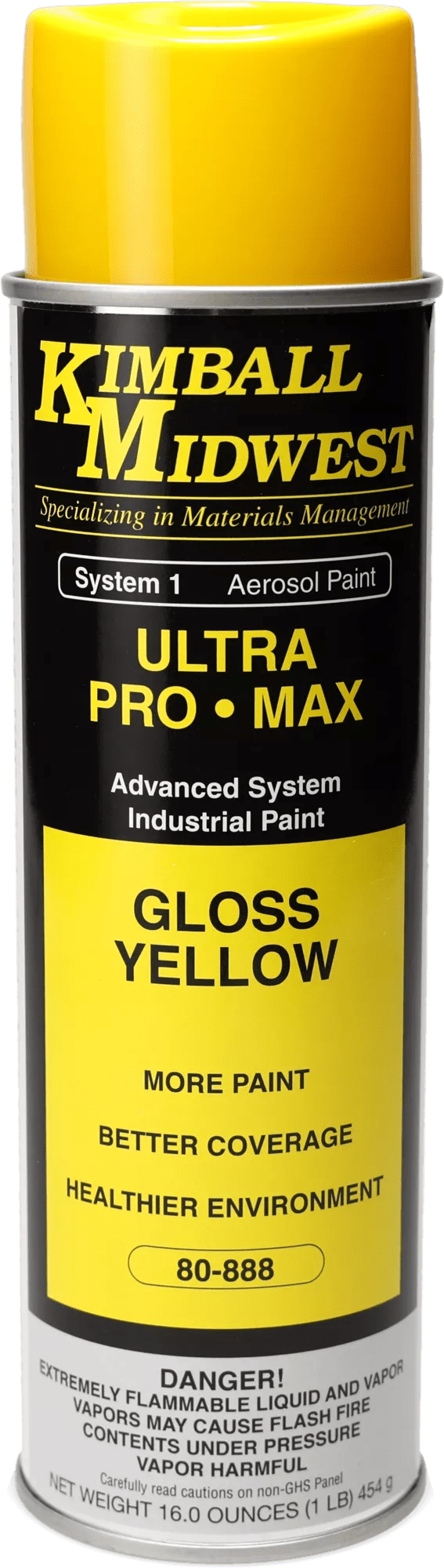 Gloss Yellow Ultra Pro•Max Oil-Based Enamel Spray Paint - 20 oz. Can