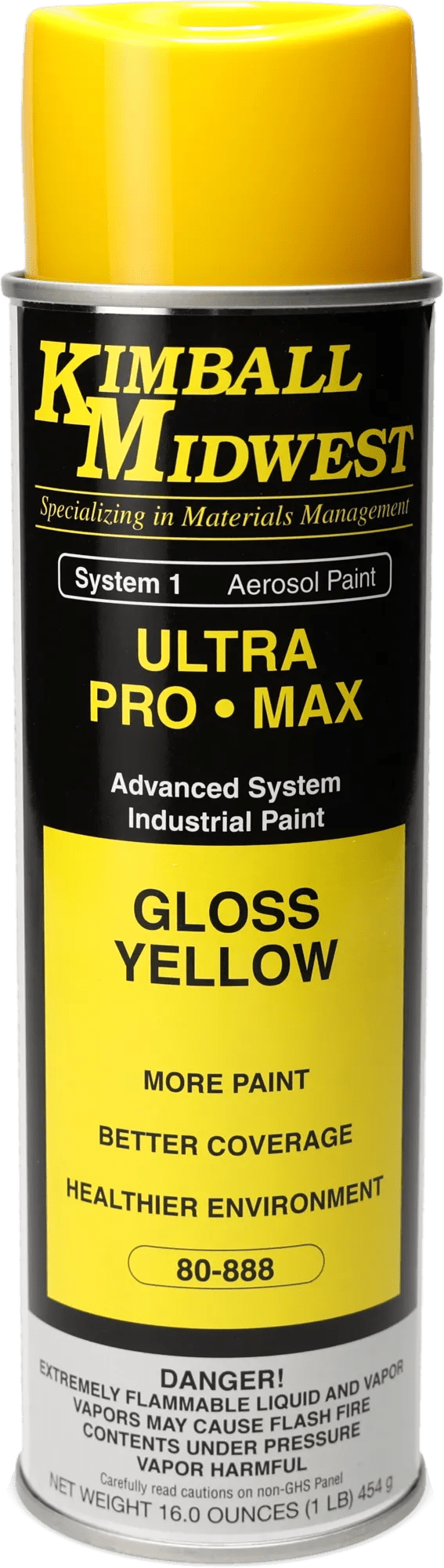 Gloss Yellow Ultra Pro•Max Oil-Based Enamel Spray Paint - 20 oz. Can