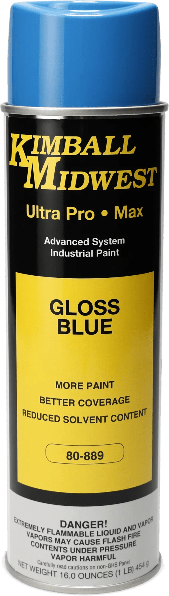 Gloss Blue Ultra Pro•Max Oil-Based Enamel Spray Paint - 20 oz. Can - 12 Pack