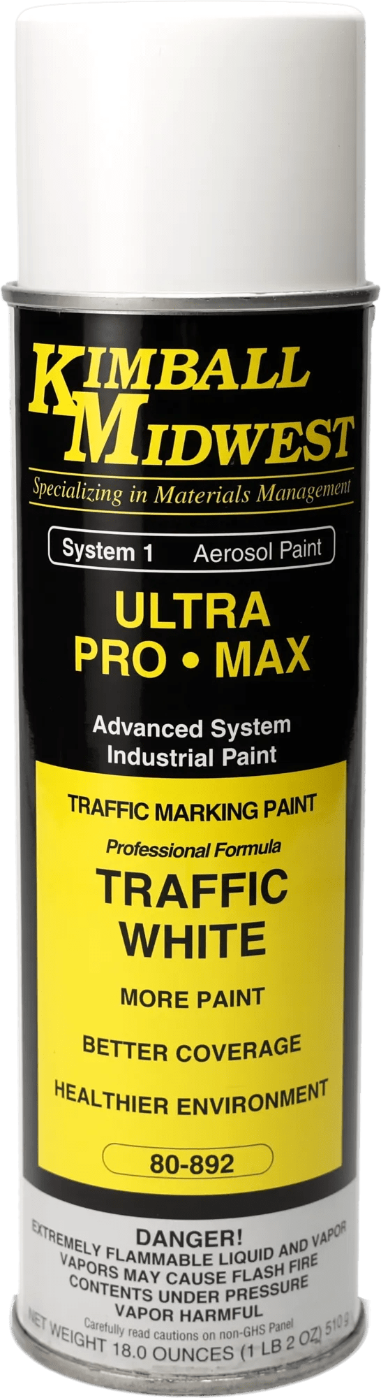 Traffic White Traffic-Marking Paint - 20 oz. Can - Case - 12 Pack