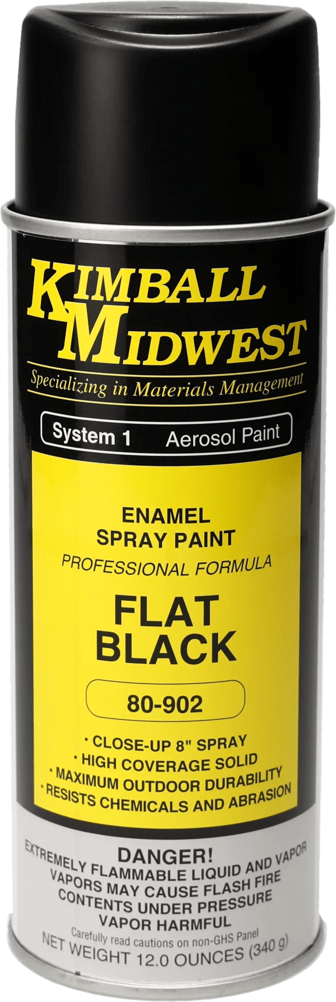 Flat Black All-Purpose Enamel Spray Paint - 16 oz. Can - 12 Pack