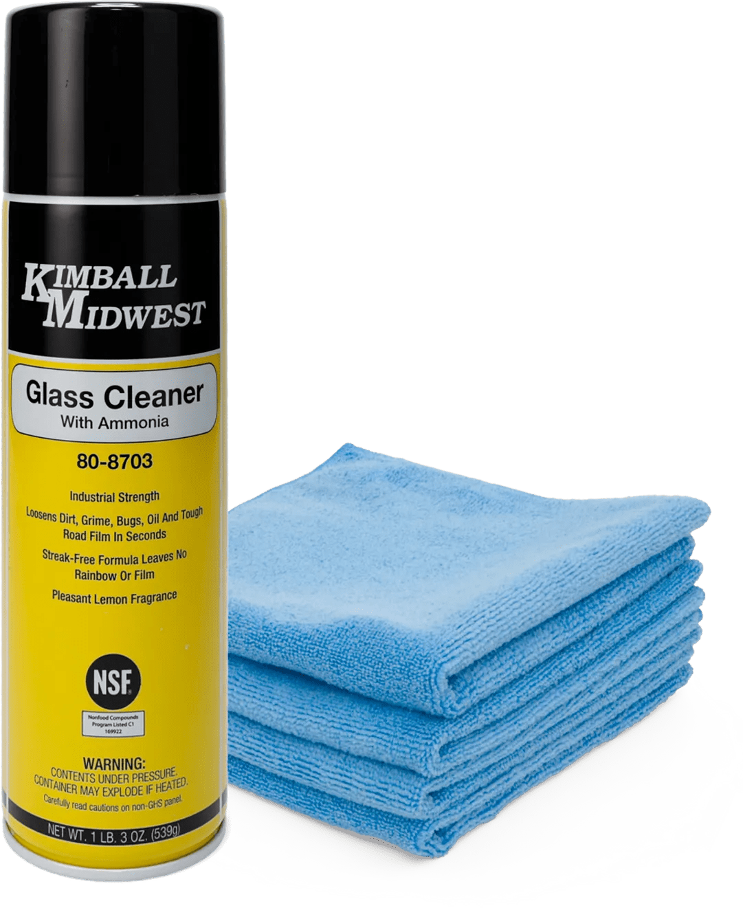 Glass Cleaner with Microfiber Wipes
