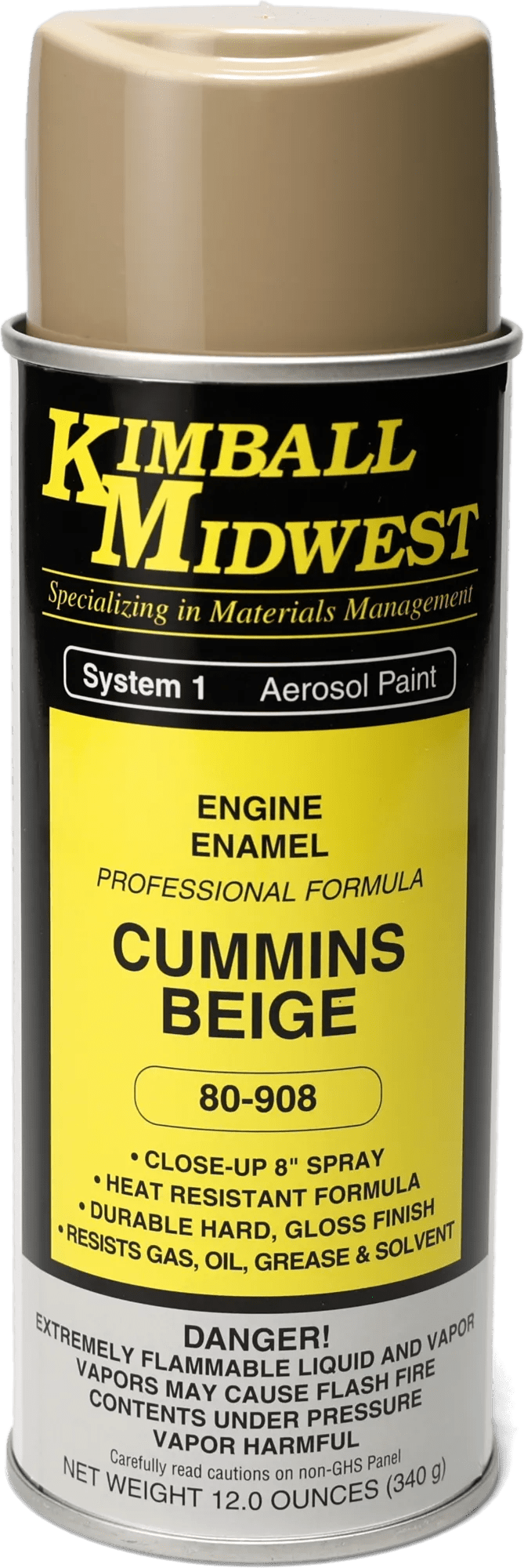 CM Beige Engine Oil-Based Enamel Spray Paint - 12 Pack