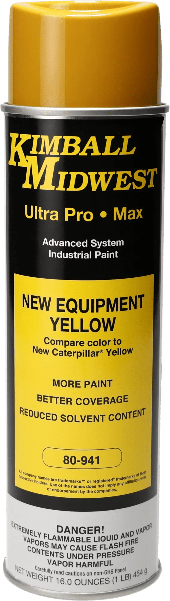 New Equipment Yellow Ultra Pro•Max Oil-Based Enamel Spray Paint - 20 oz. Can