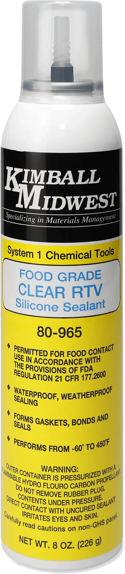 Clear RTV Silicone Gasket Maker & Sealant - 7-1/4 oz. Can